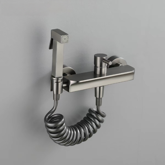 Gunmetal Gray Hot & Cold Bidet Sprayer Set
