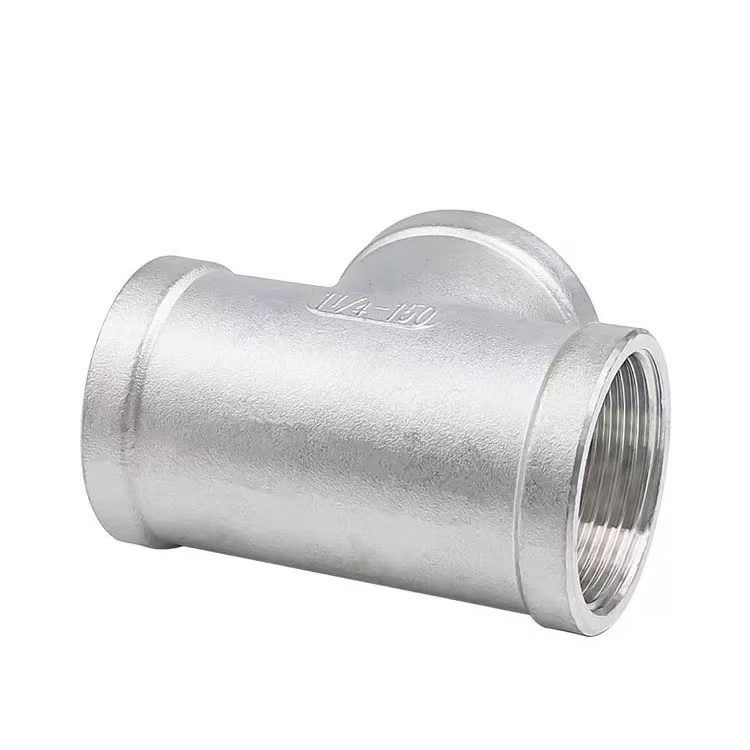 Stainless Steel Reducing Tee, Male-Female-Male